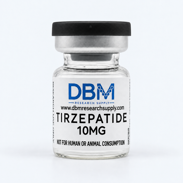 DBM Research Supply Tirzepatide 10mg, black cap
